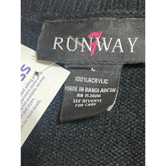 Women's Runway Black & Orange Tiger Print Cardigan L - Picture 4 of 5